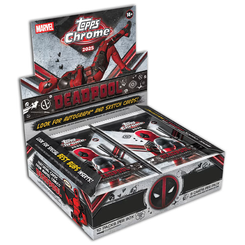Topps chrome deadpool - chrome, 2025